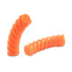 Acryl tube twisted kraal 32x8mm Orange